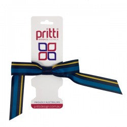 Striped Pony Bow on Elastic
